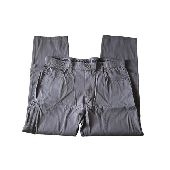 GERRY Men's Venture Commuter Gray Relaxed Fit Pants with Comfort Waistband 32x29 - Picture 3 of 6